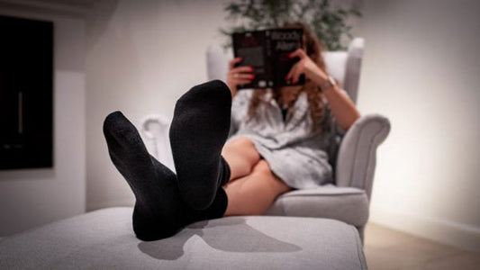 THICK non-binding socks black Quattroxy™ (Reflexa)