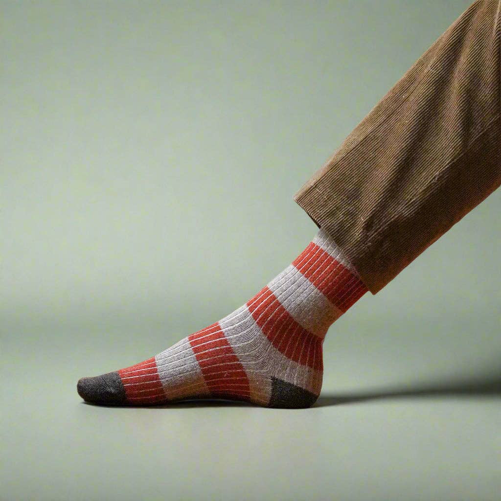 KLUE Merino wool socks beige and orange: 41-46 SHIPPING IN NOVEMBER