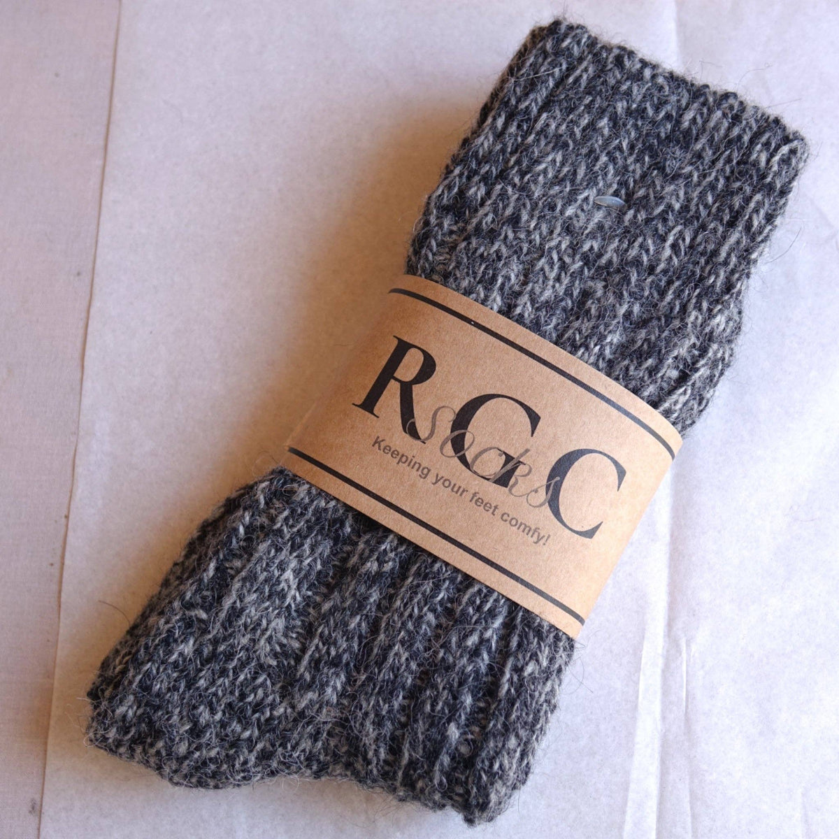 Natural wool and alpaca socks – Mesgla 100% gray