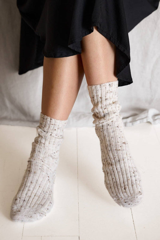 Relax socks – light grey melange Moshi Moshi Mind