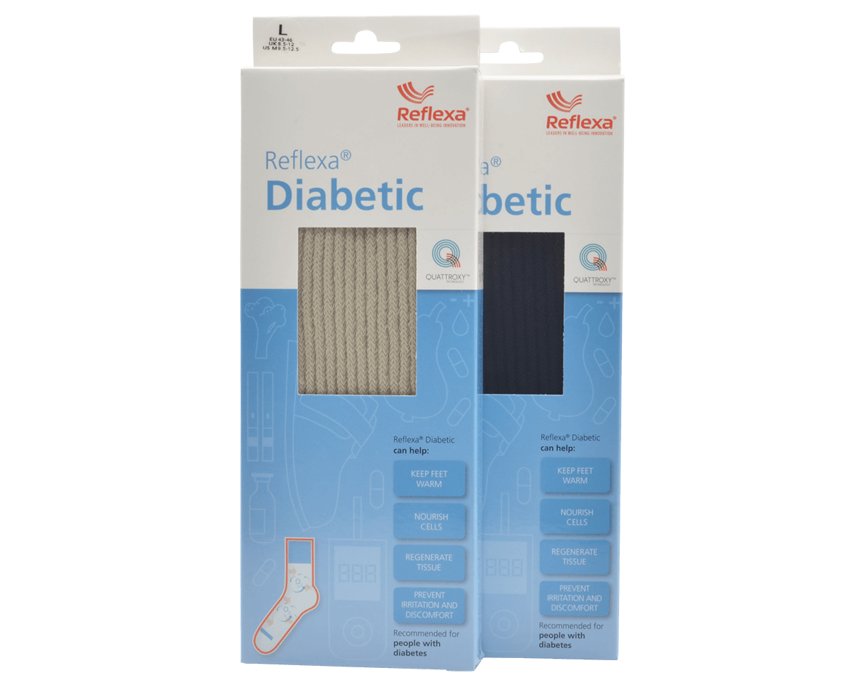 Bezuciskowe skarpetki GRUBE Reflexa Quattroxy™
