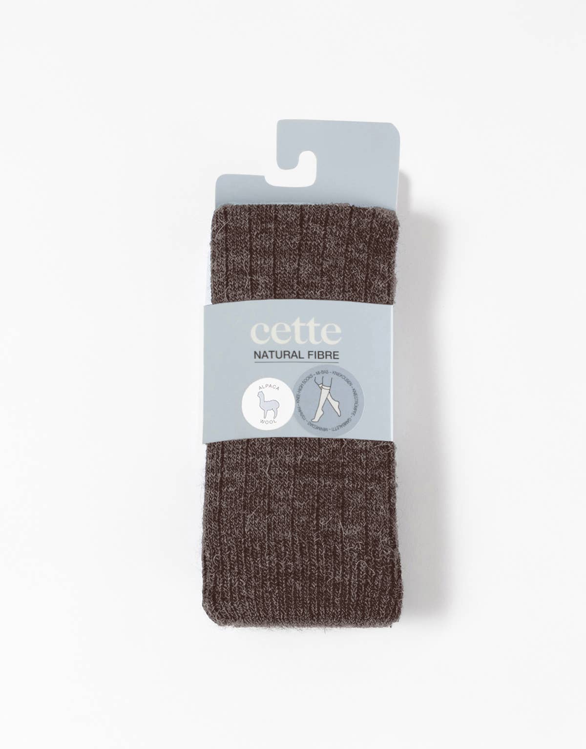 Alpaca wool knee-high socks, one size