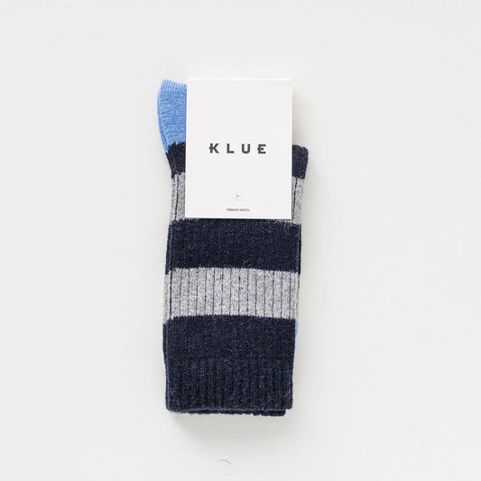 Striped MERINO wool socks | Navy and Grey: 41-46 SHIPPING IN NOVEMBER