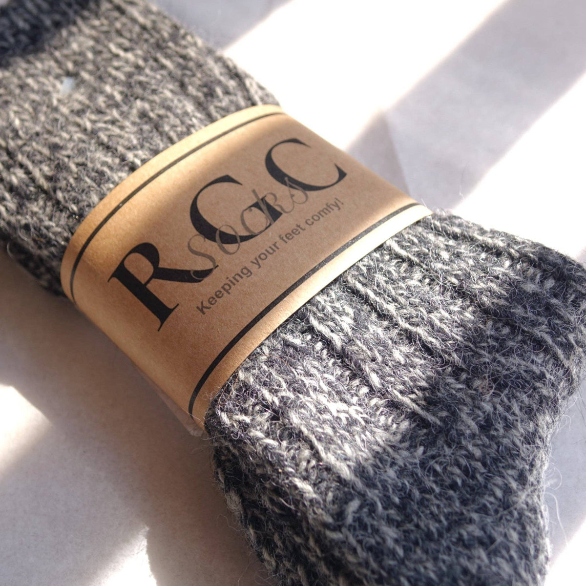 Natural wool and alpaca socks – Mesgla 100% gray
