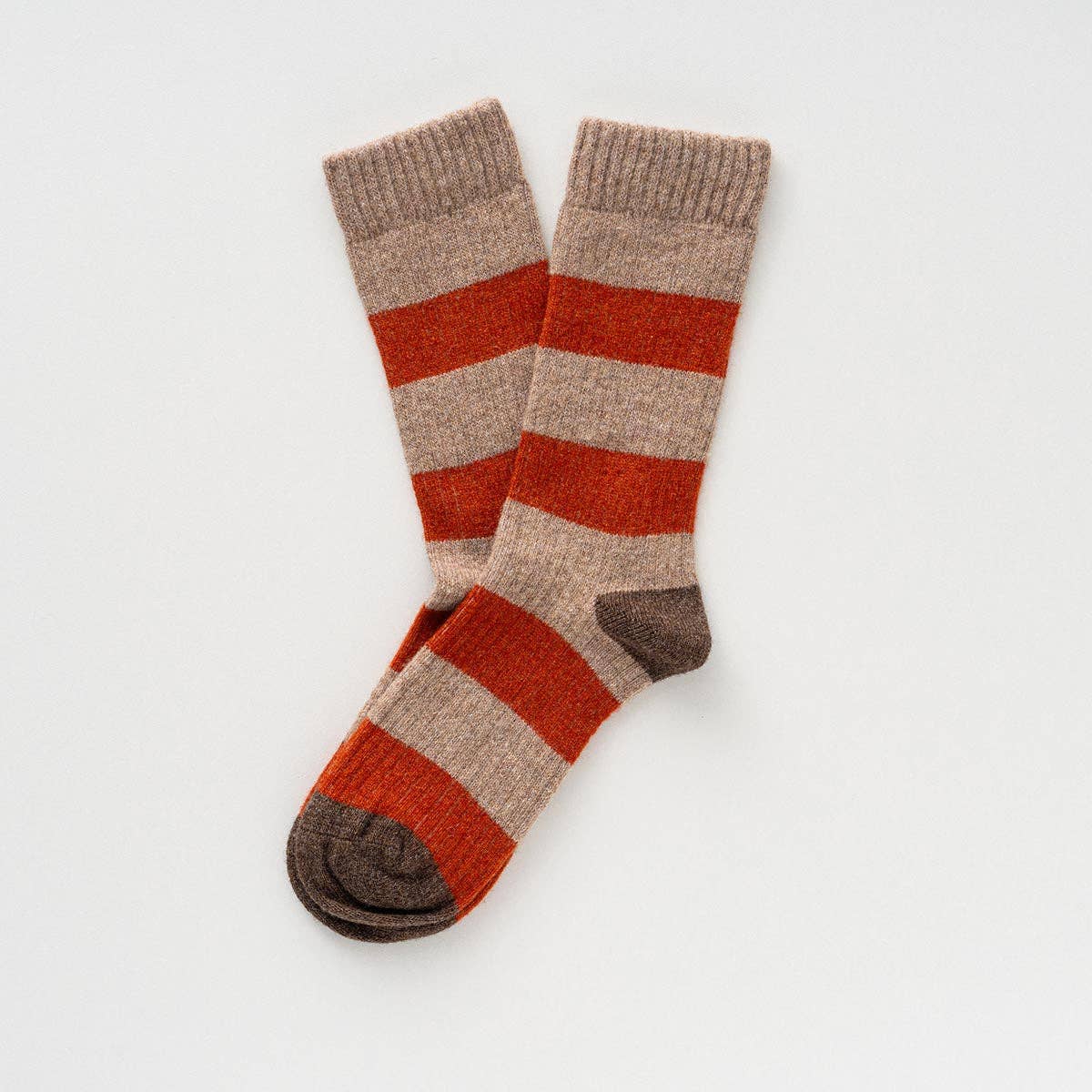 KLUE Merino wool socks beige and orange: 41-46 SHIPPING IN NOVEMBER