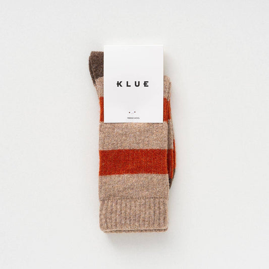 KLUE Merino wool socks beige and orange: 41-46 SHIPPING IN NOVEMBER